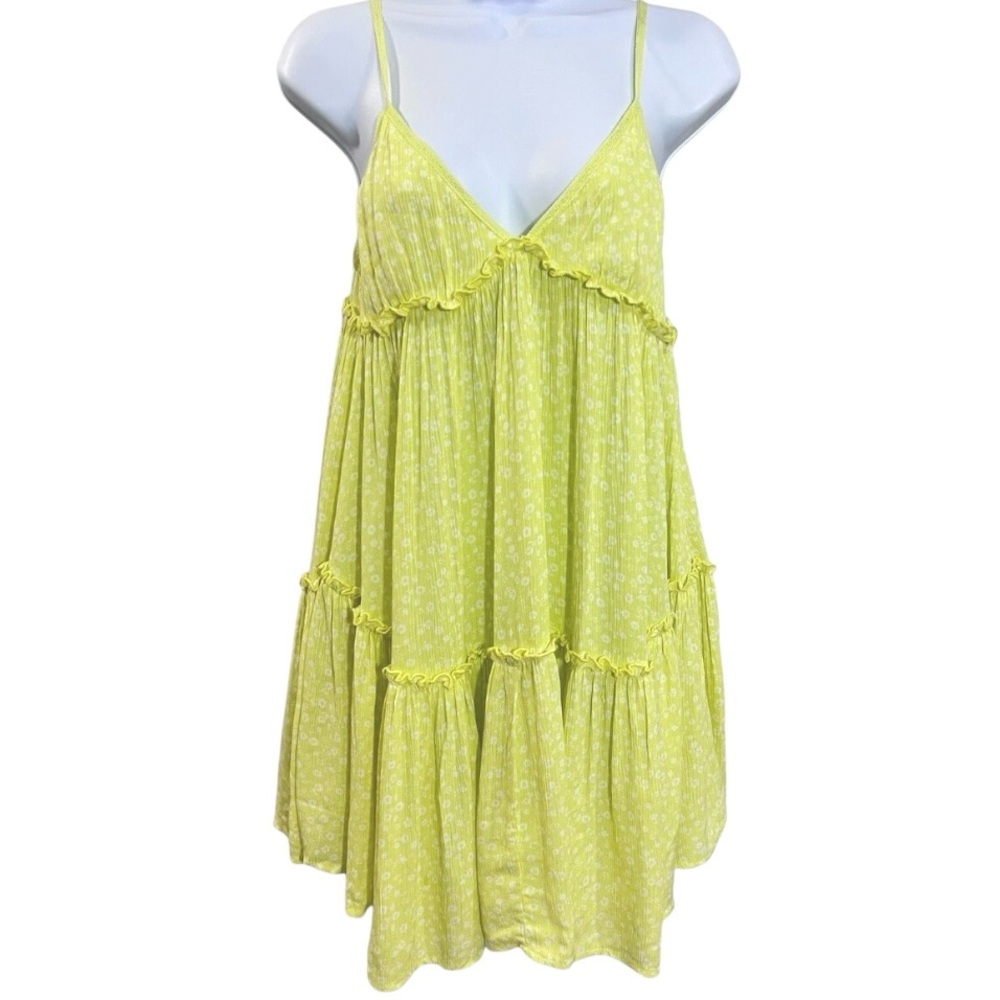 Wild Fable Tie Back Mini Dress Small Yellow